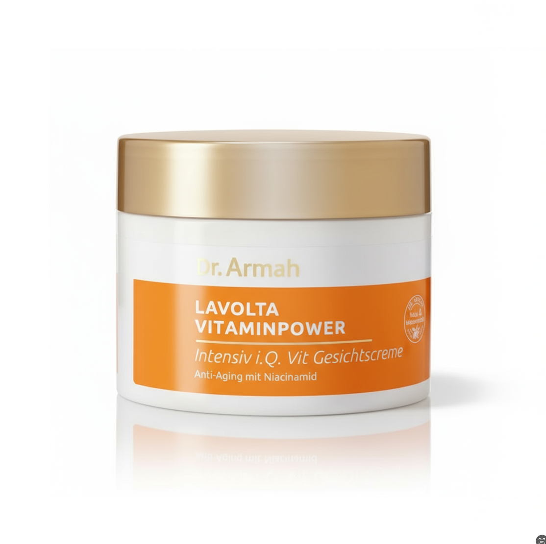 Lavolta Vitaminpower Gesichtscreme – pflegende Gesichtscreme mit Vitamin E und i.Q. Vit Komplex für glatte Haut