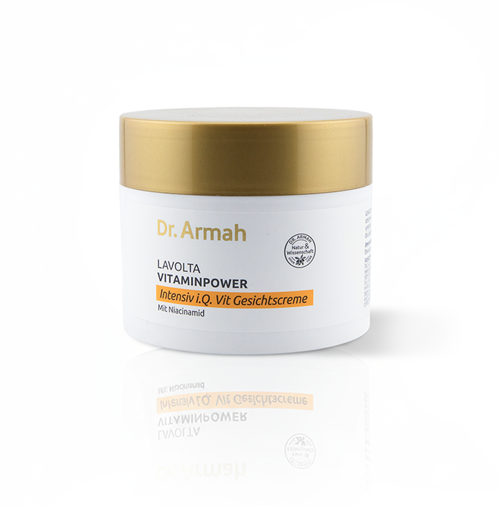 Lavolta Vitaminpower - Intensiv i.Q. Vit Gesichtscreme. Anti-Aging Creme mit Niacinamid gegen Falten, für glatte, straffe Haut.